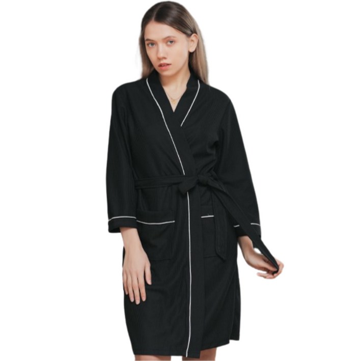SweetieHobby 샤워 가운 골프 목욕 여성 남성 커플 호텔 와플 로브 가정용 골프장 고급