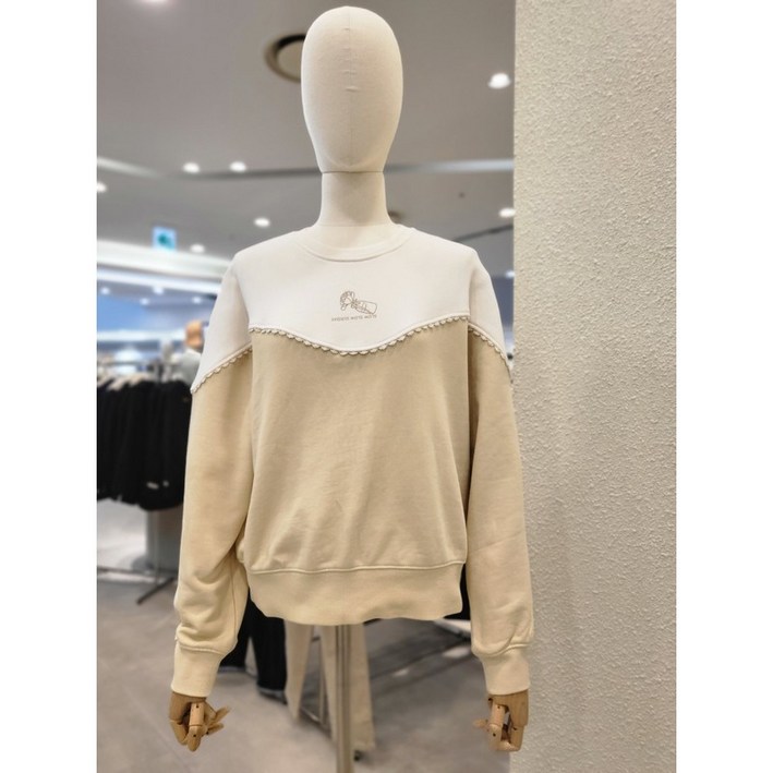 써스데이아일랜드  배색믹스 스웻셔츠  T238MST231W