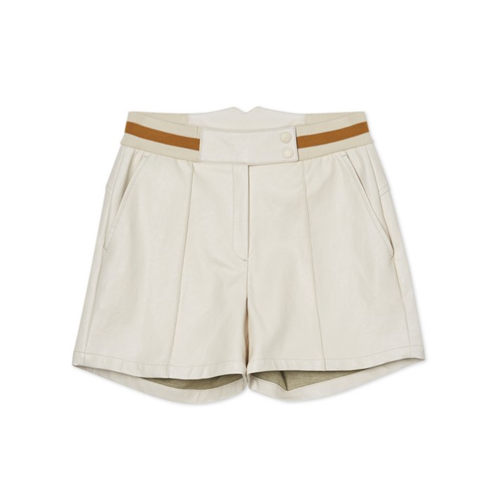 [세인트나인] 여성 허리밴드 디테일 반바지