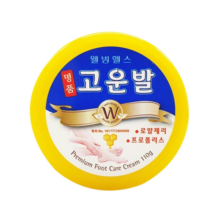 고운발 명품고운발 풋크림 발각질제거 풋케어>>풋크림, 110g, 1개