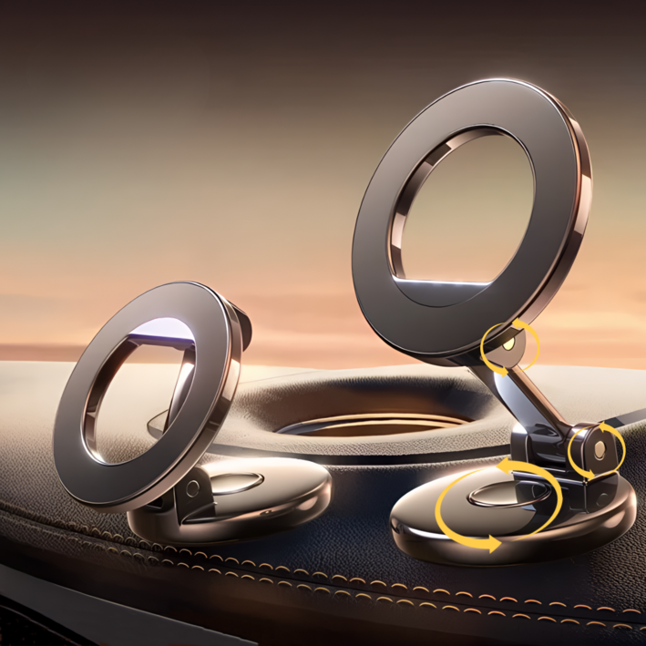 비브온 초강력 자석 맥세이프 차량 거치대, 블랙, 1개