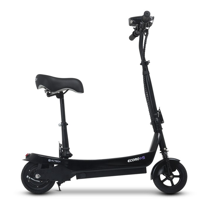 AU테크 에코로 M5 접이식 출퇴근 앉아서 타는 36V 전기 전동킥보드, 1개, 블랙, 에코로 M5 36V 8A {XP}
