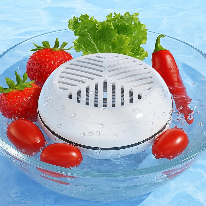 홈마블 무선충전 조개 해감 잔류 농약제거 야채 과일 세척기+무선충전거치대