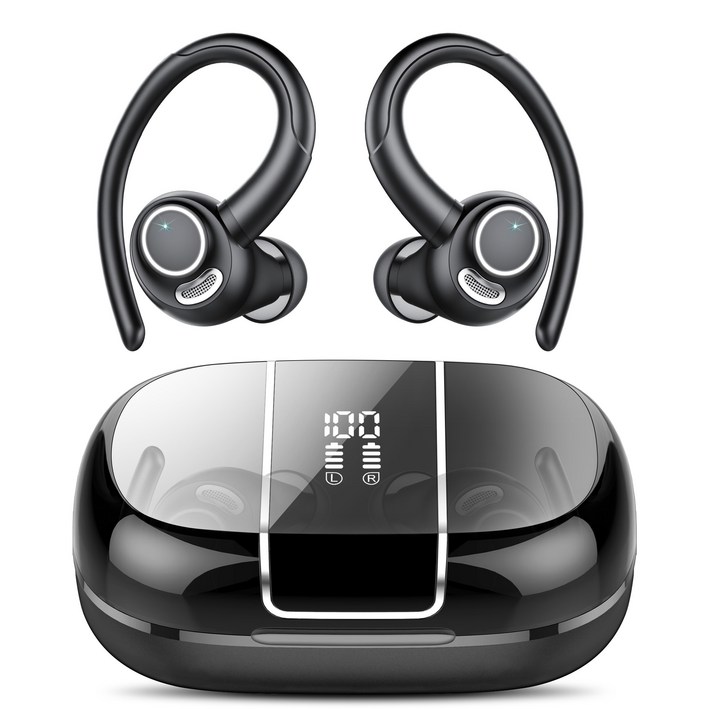 Donerton V90 노이즈캔슬링 고음질 운동 무선 귀걸이형 블루트스 이어폰