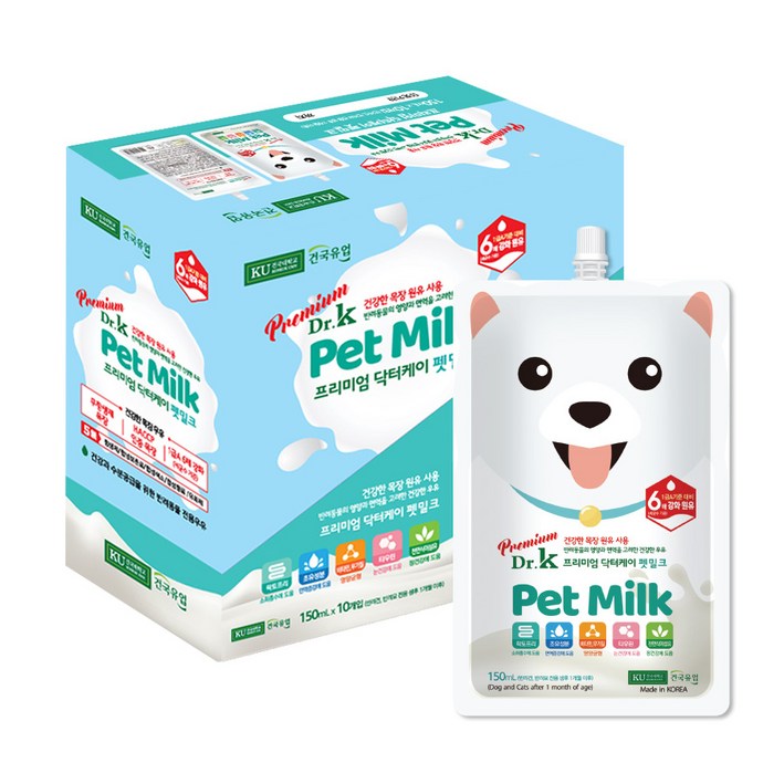 닥터케이 프리미엄 펫밀크, 10개, 150ml