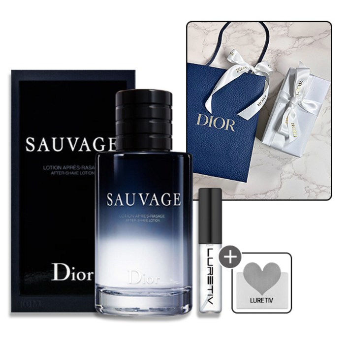 기프트리본장세트로샤쉐luretiv보틀 디올 소바쥬 애프터 쉐이브 스킨