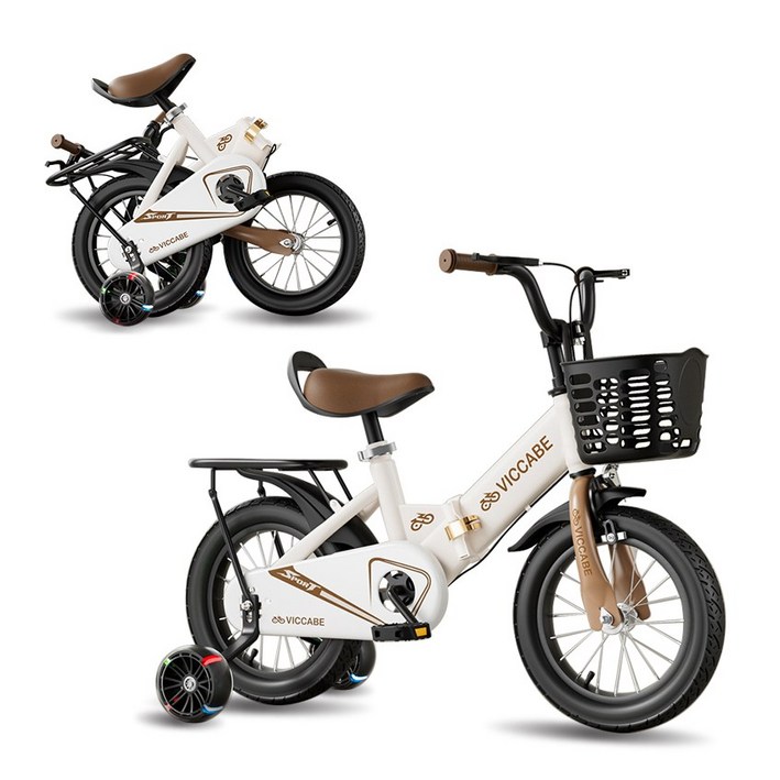 BLACK K7 휴대용자전거 옥외 바구니 12인치 14인치 보조 바퀴 미니 경량 접이식 자전거