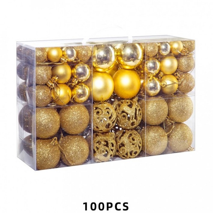 크리스마스 트리 장식볼 오너먼트 100pcs