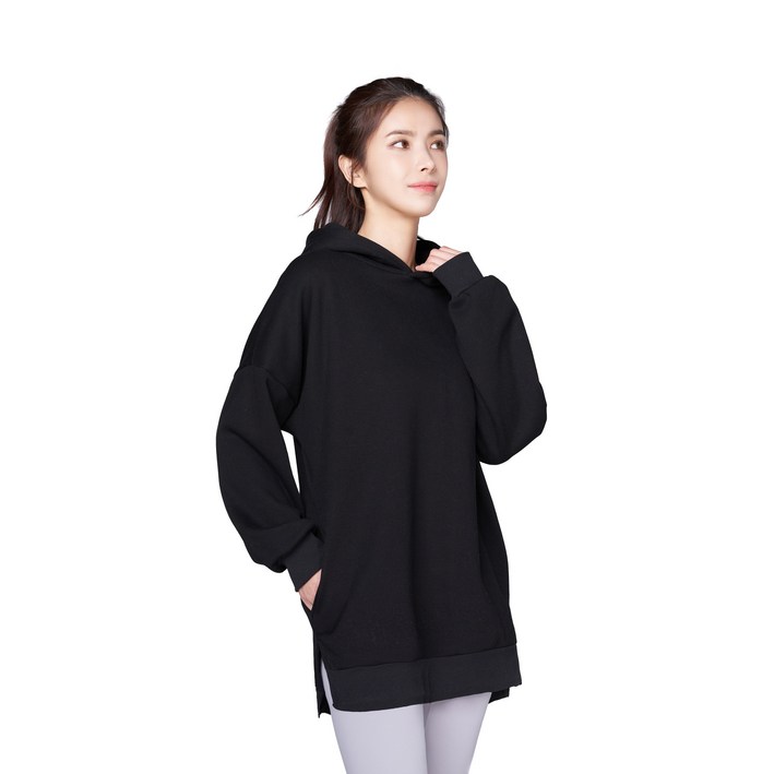 롱 후드티 레깅스 힙커버 오버핏 무지 여자 맨투맨