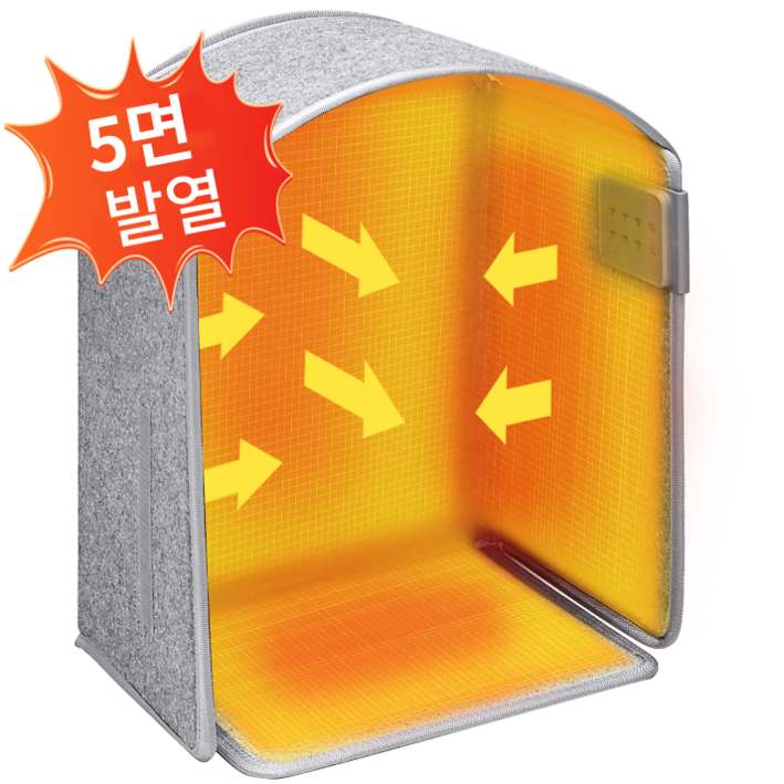 재고정리 야쿠다 파티션히터 접이식 5면 발난로 겨울 따뜻한 발열 발난로 사무실 가정용 3단 온도 조절 타이머 가능 전원 자동 차단 전기 히팅패드