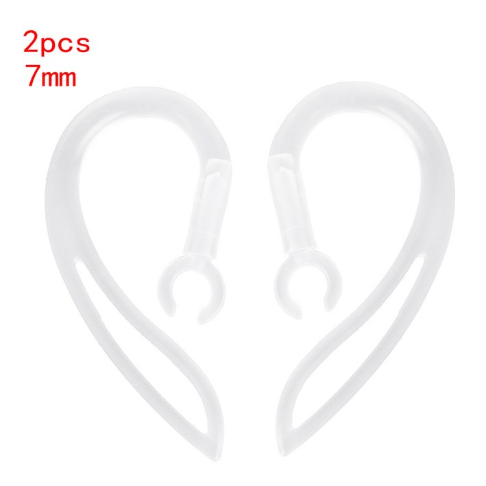 7mm Bluetooth 호환 이어폰 투명한 소프트 실리콘 이어 후크 루프 클립 7mm Bluetooth 호환 이어폰 투명한 소프트 실리콘 이어 후크 루프 클립
