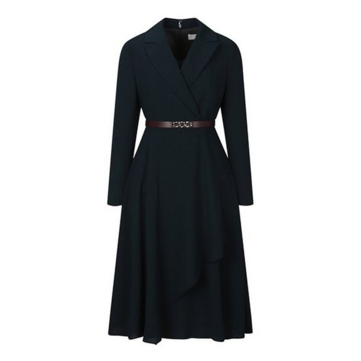 베스띠벨리 여성용 레이어드 정장 스타일 랩 원피스 BJOAI2511