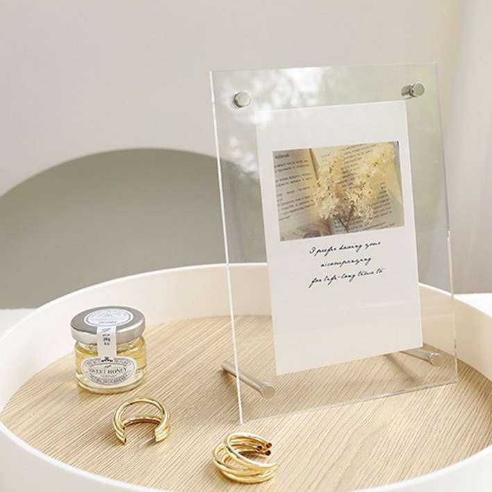 위시월드 인테리어 투명 스탠드 아크릴 액자 A4