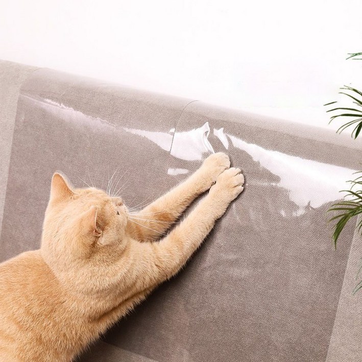 뽈뽈 DIY 고양이 스크래처 방지 매트 집 가구 쇼파 스크래칭 보호필름 4매