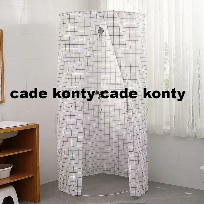 cade konty간이 이동식 샤워부스 일체형 조립식 천장형 욕실 파티션cade konty