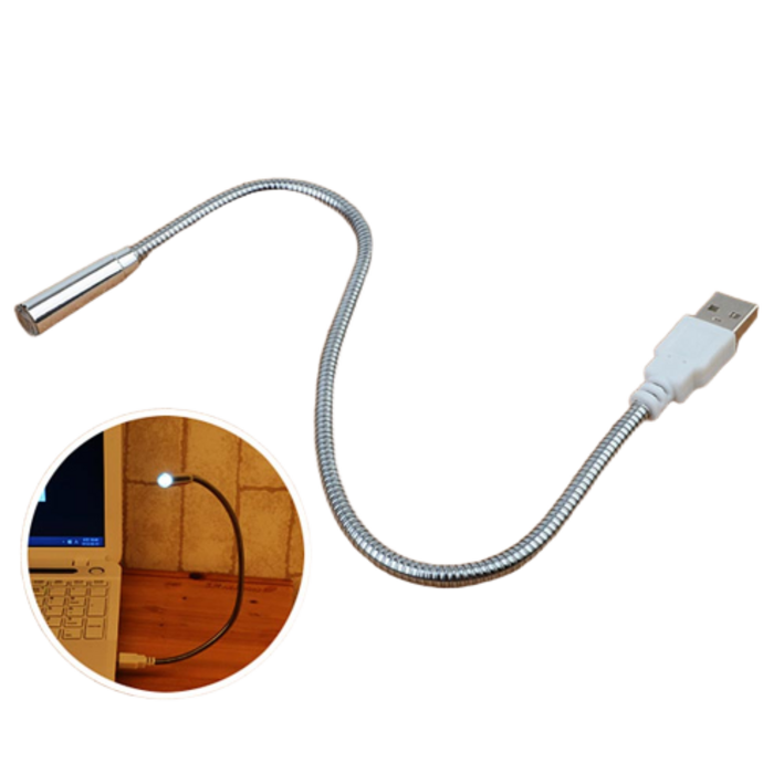 USB LED 라이트 휴대용 조명 노트북 독서등 작업용 스탠드
