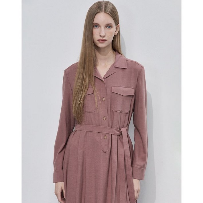 레노마레이디 플랩 포켓 셔츠 원피스-CC41OP820