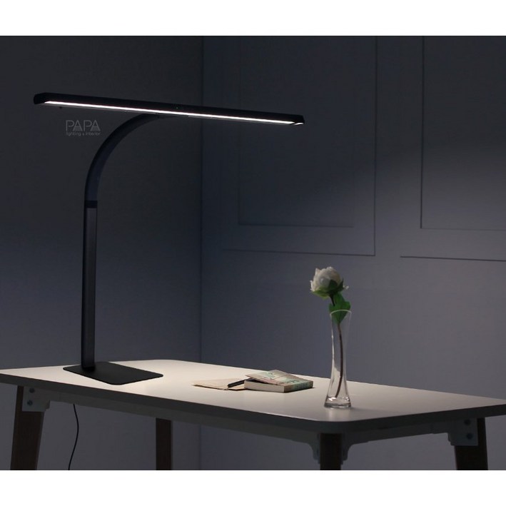 파파 LED 와이드스탠드 800B 책상 책상용 사무용 사무실 독서 공부 조명 스탠드, 화이트 800B(스탠드형)