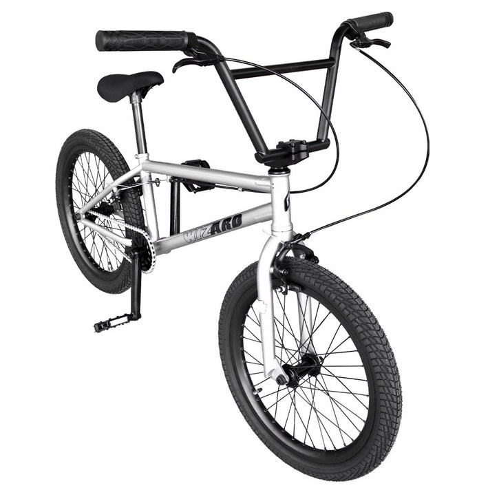 지멘스자전거BMX 가벼운 크로몰리 차체 선수용 자전거 위저드 20인치, 146cm, 1개, 위저드20크롬완전조립 및 테스트