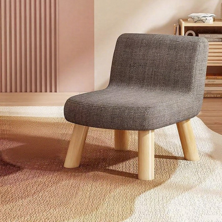 미니 등받이 스툴의자 낮은의자 원목 쇼파스툴 보조의자 바닥의자