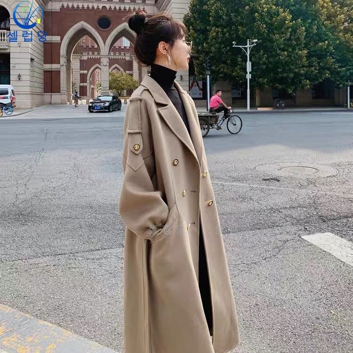 셀럽당 여 모직 코트
