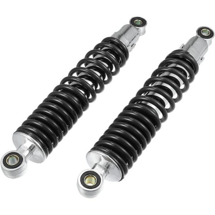 모터사이클 리어 서스펜션 충격 조정 310mm 50cc 70cc 90cc 125c ATV 모페즈 더트 바이크 레이스 메탈 옐로우 1쌍