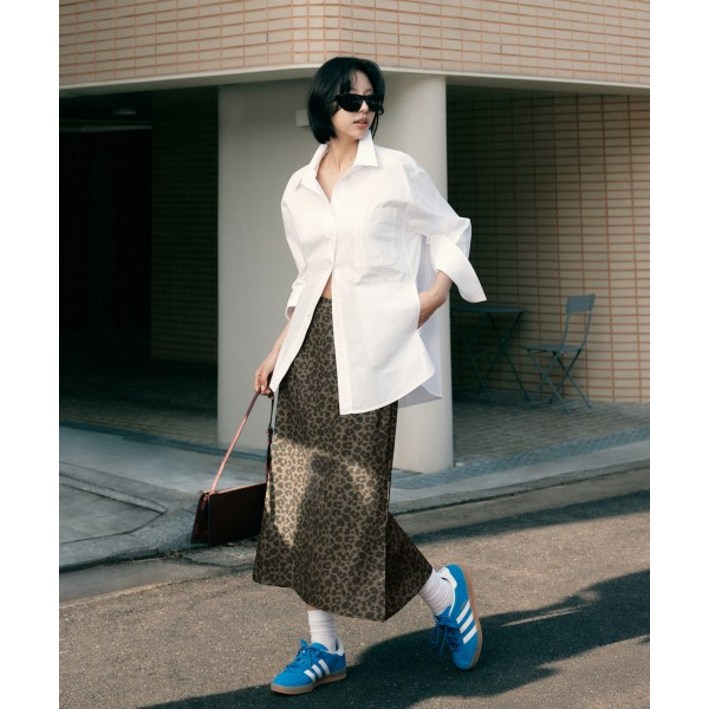 더엣지 THEATG 김고은 26SS 레오파드 텐션 슬릿 스커트 2079320648 422617