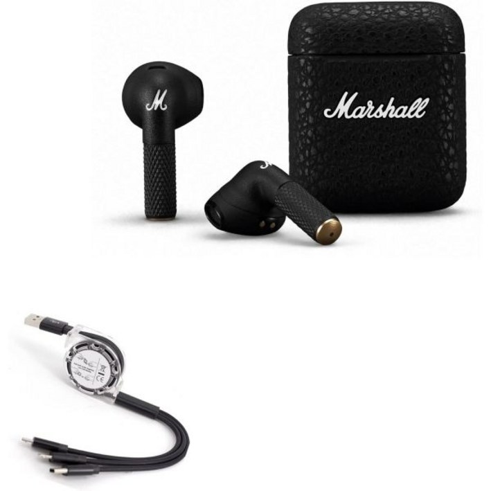 BOXWAVE CORPORATION 마샬 Minor III와 호환되는 박스웨이브 케이블 AllCharge miniSync 접이식 III용 휴대용 USB Jet Black BOXWAVE CORPORATION 마샬 Minor III와 호환되는 박스웨이브 케이블 AllCharge miniSync 접이식 III용 휴대용 USB Jet Black