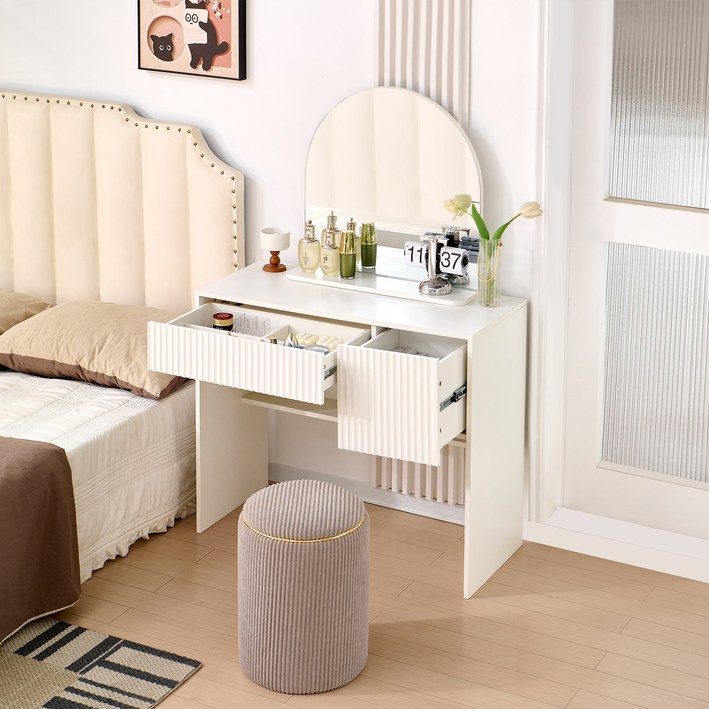 수납 서랍 미니 거울 화장대 900*400*1350 mm