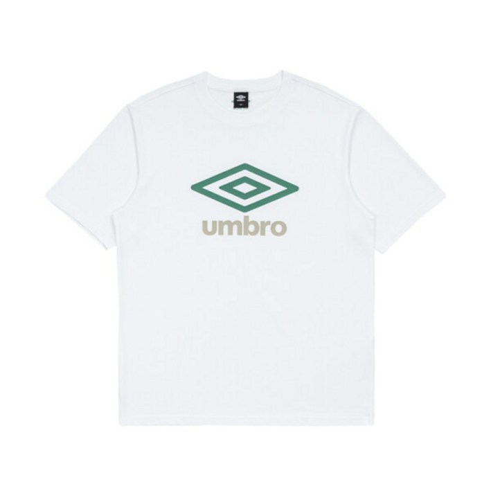 엄브로 에센셜 빅로고 반팔 티셔츠 UQ123CRS18WHT