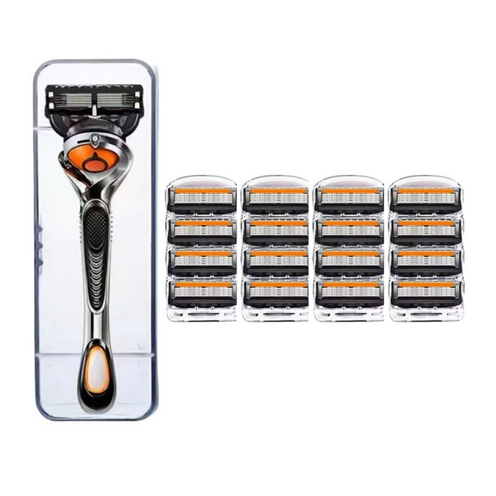 질레트 호환용 면도날 신형 프로글라이드 퓨전 파워 5중날 면도기 1개