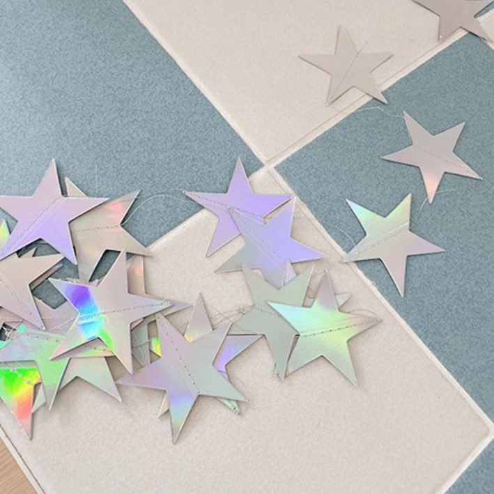 뾰족별가랜드 파티가랜드 사진 소품 촬영 스튜디오 인생네컷