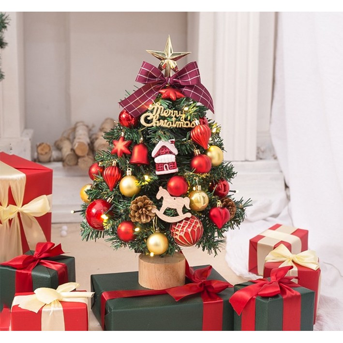 크리스마스트리 장식 전구 나무 미니 트리 DIY 풀세트 45cm-50cm - 쇼핑뉴스