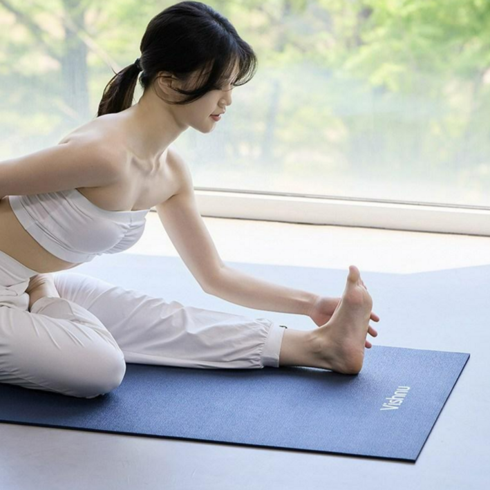 비슈누 평생매트 논슬립 요가매트 6mm 인체무해 고밀도 PER 최고급 소재, 다크 네이비, 1개
