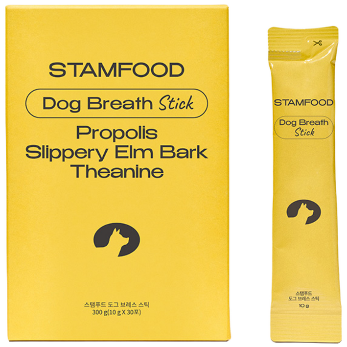 스탬푸드-도그 브레스스틱(기관지 영양제), 30회분, 호흡기/기관지, 4개