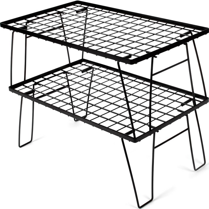 빈슨메시프 쿨러 스탠드 2p 세트, 60cm, 블랙, 60 x 35 x 25 cm