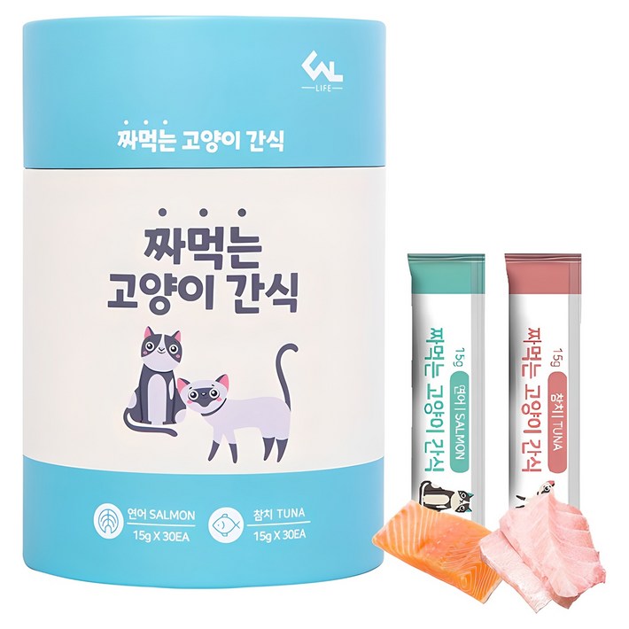 씨엔앨 고양이 짜먹는 간식