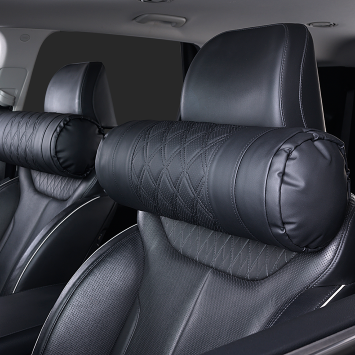메이튼 차량용 순정컬러 초대형 목쿠션, 블랙, 1개
