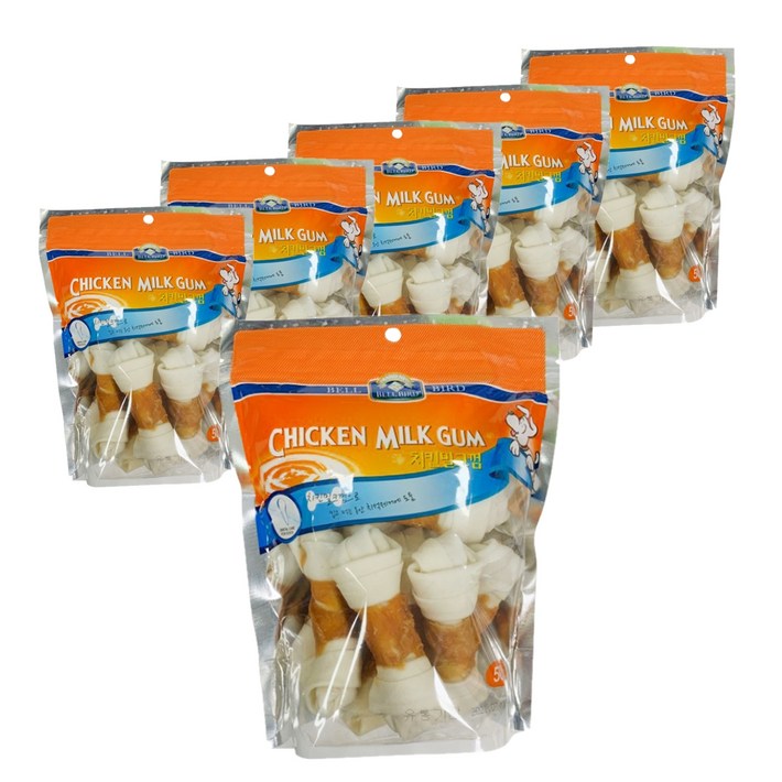 벨러드 강아지 밀크껌 10p, 치킨, 500g, 6개