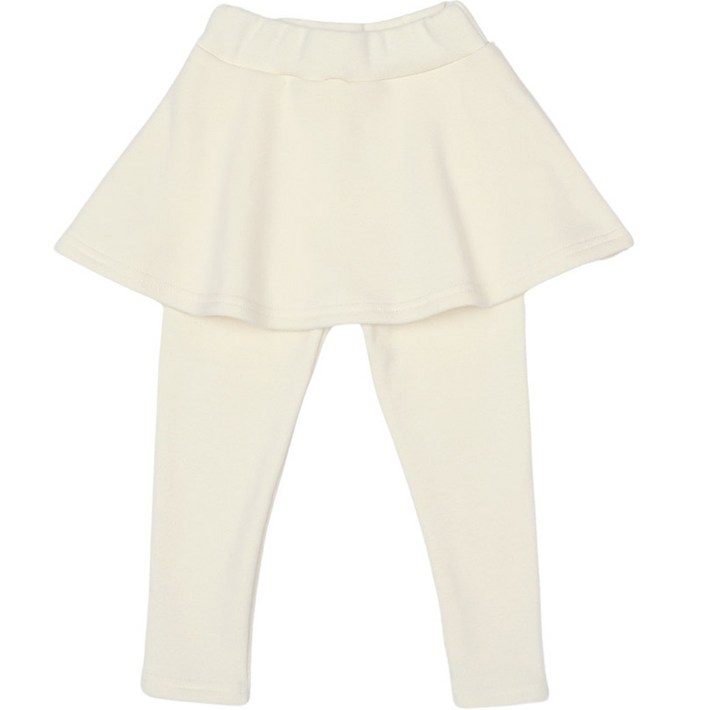 레인보우키즈 여아용 뽀송 기모 치마 레깅스