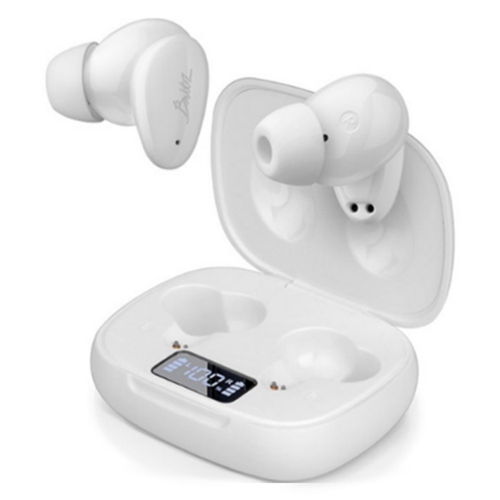 브리츠 노이즈 캔슬링 블루투스 이어폰, XC401012Earphones, 602035Battery Case, white