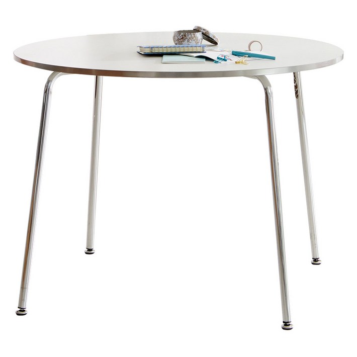 베스트리빙 크롬 원형 테이블