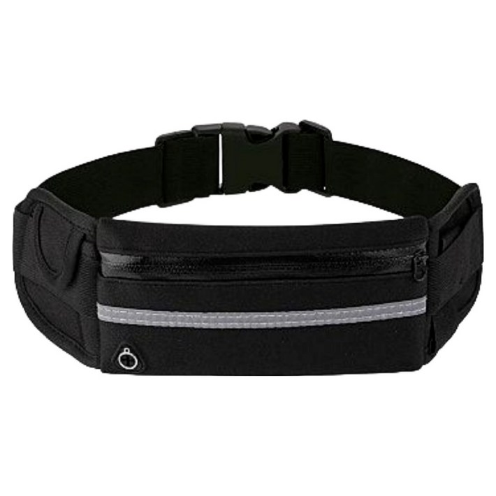 HnEx 초경량 러닝벨트 힙색, 블랙, 1개