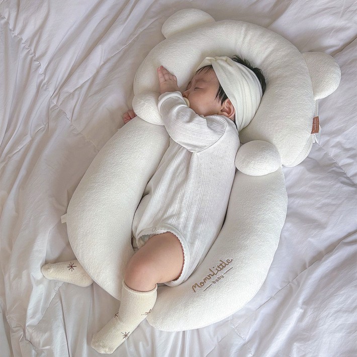 맘앤리틀 유아용 하니드림 베개, 단일 색상