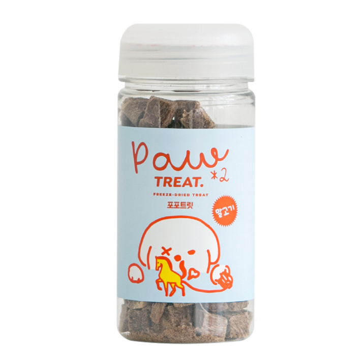바잇미 포포트릿 반려동물 동결건조 간식 말고기, 말고기, 60g, 1개