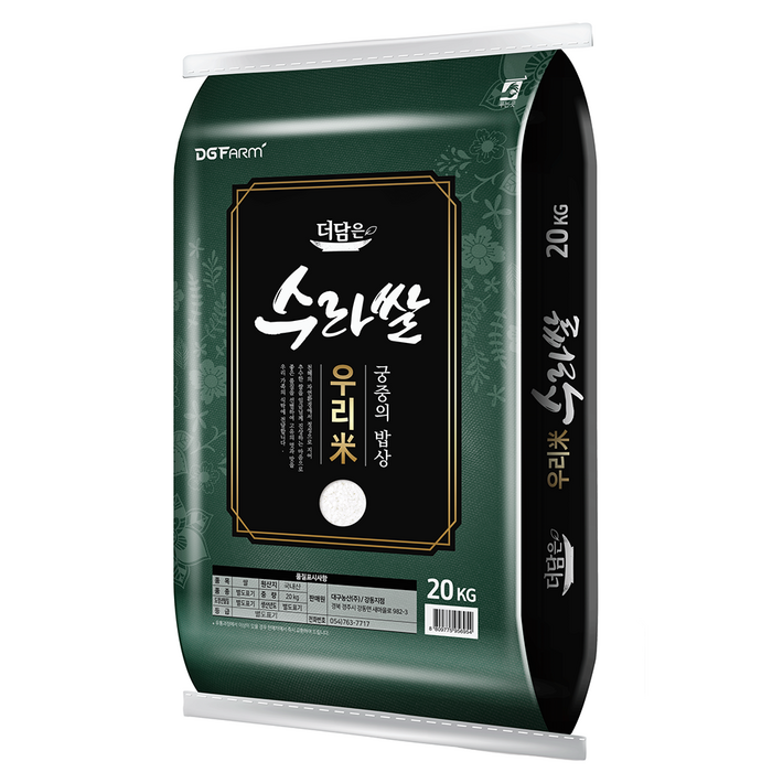 더담은 2024년산 햅쌀 우리미 수라쌀, 특등급, 20kg, 1개 더담은 2024년산 햅쌀 우리미 수라쌀, 특등급, 20kg, 1개