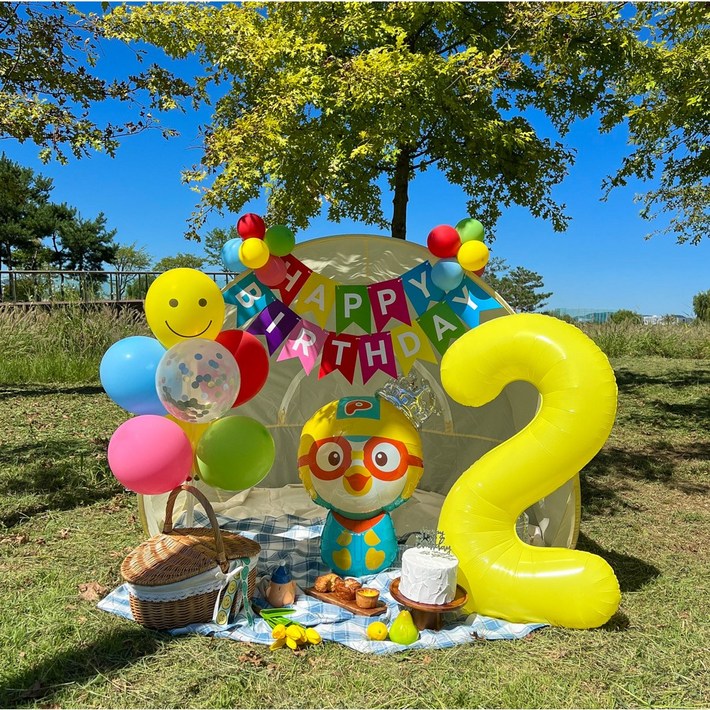 뽀로로 생일풍선 두돌생일상 생일파티세트