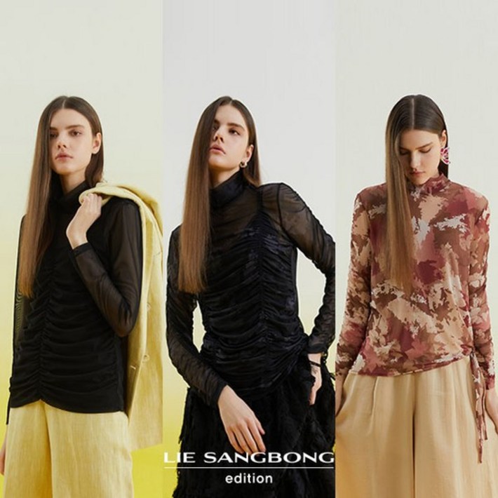 메쉬터킹 블라우스 3종 최초가 79900