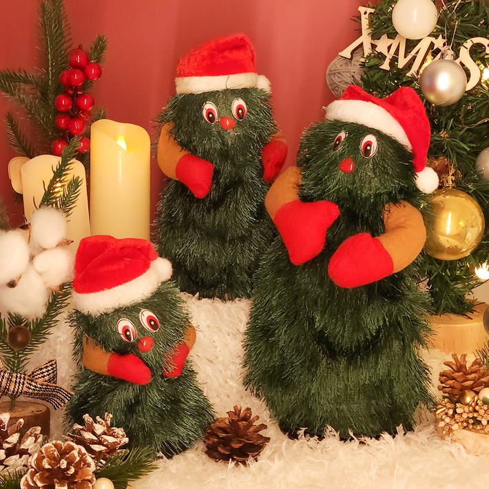 KC인증획득 크리스마스 춤추는 댄싱 트리 움직이는 스윙 인형