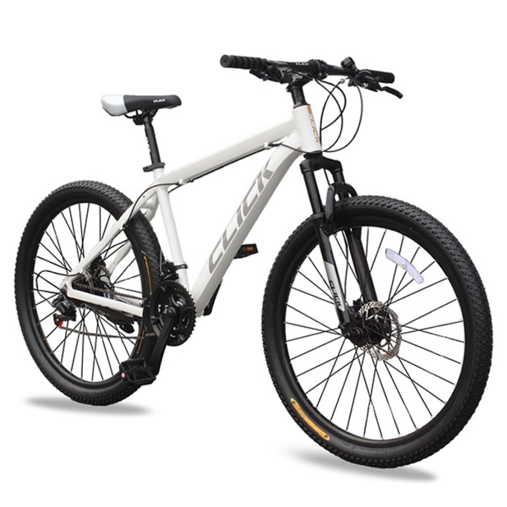 클릭 MTB 자전거 프라임 디스크브레이크 시마노 21단, 제스트 26인치 화이트, 1개, 170cm